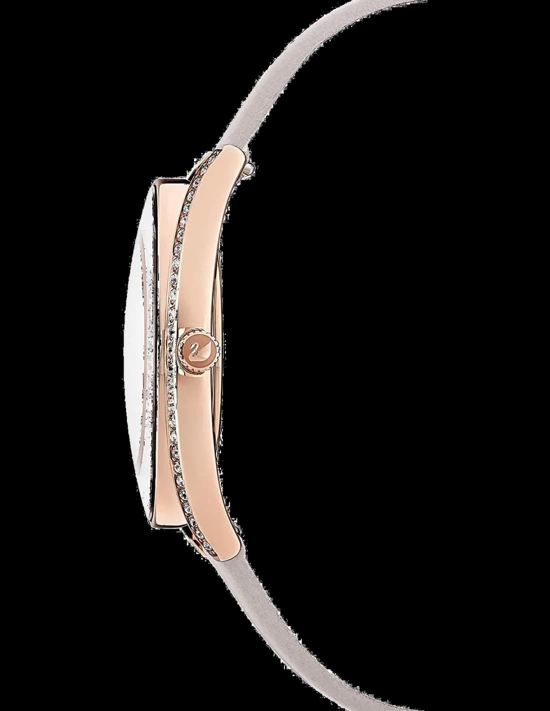 Montre Swarovski 5519450 Crystalline Aura Bracelet Cuir Beige vue 2