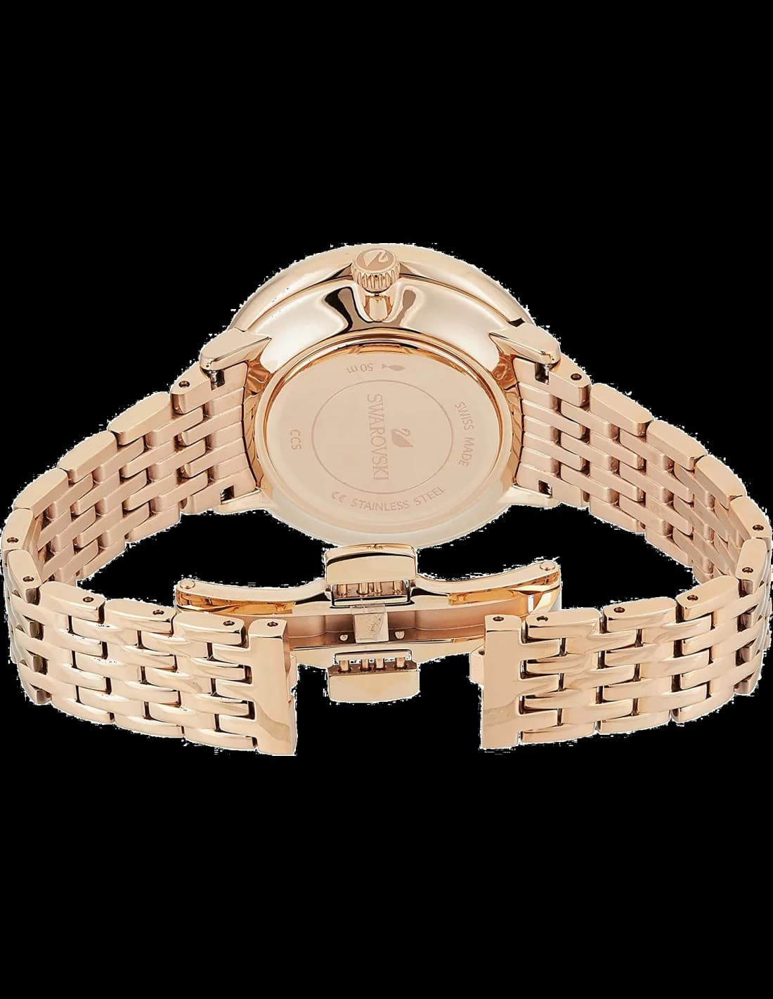 Montre Femme Swarovski Crystalline 5544587 en acier or rose vue 2