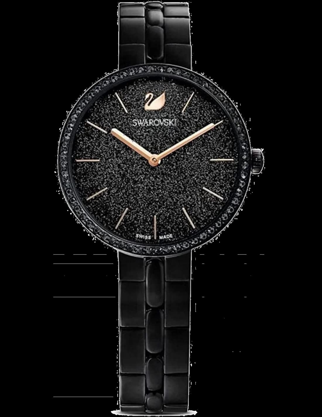 Montre Femme Swarovski Cosmopolitan 5547646 Noire en poudre de diamants