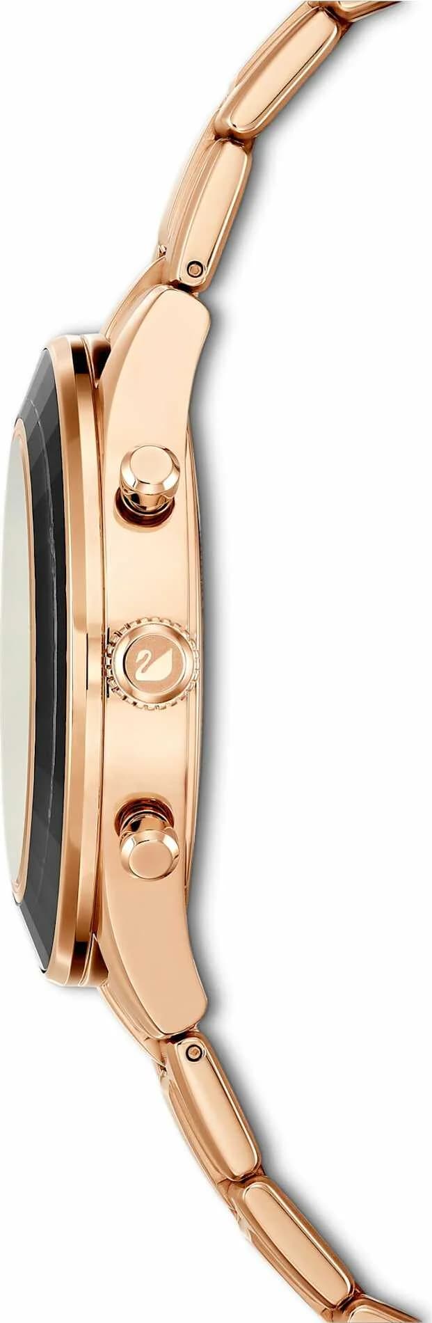 Montre Swarovski Octea Lux Sport 5610478 chronomètre bracelet métal or rose vue 6