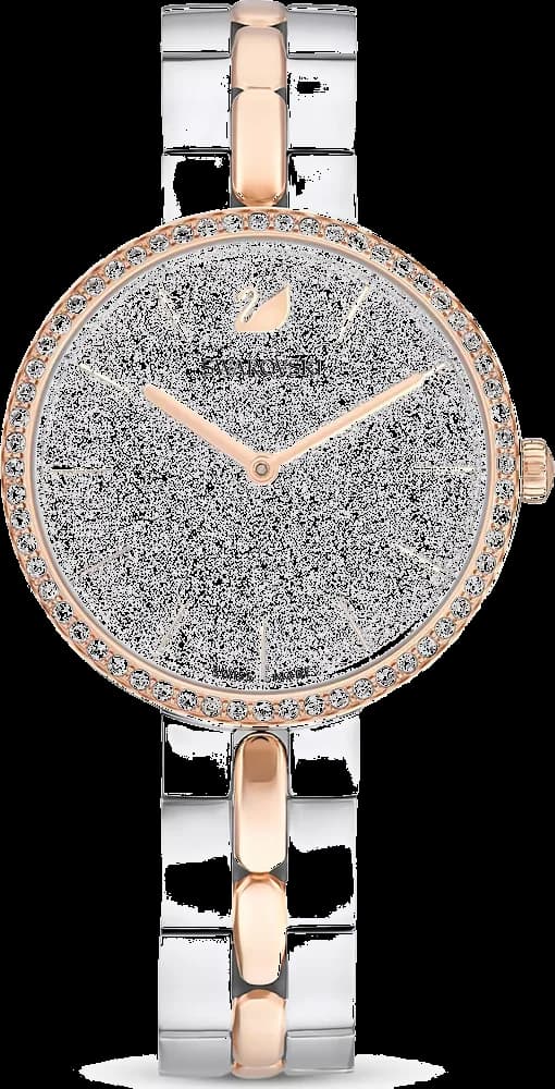 Montre Swarovski Cosmopolitan 5644081 bracelet bicolore argent et or rose