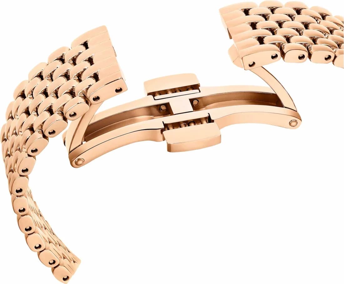 Montre Swarovski Certa 5672981 bracelet en acier inoxydable or rose boitier incrusté de cristaux vue 4