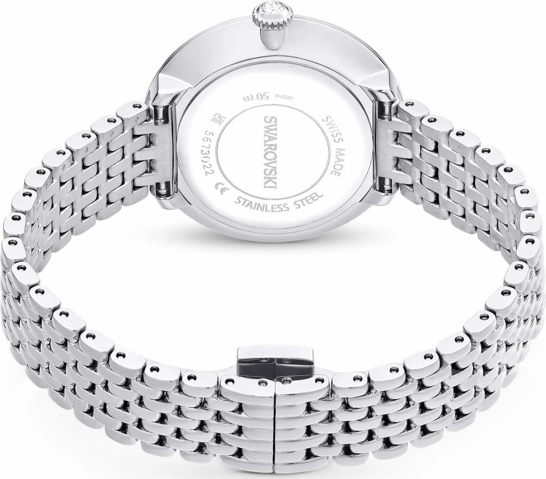 Montre Swarovski Certa 5673022 bracelet en acier inoxydable boitier incrusté de cristaux vue 6