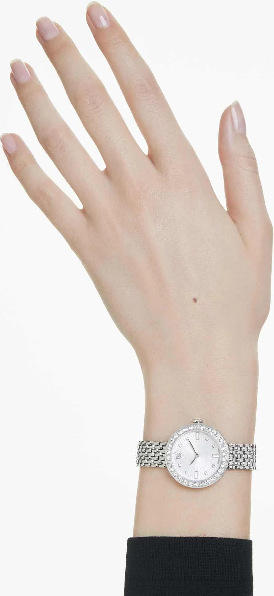 Montre Swarovski Certa 5673022 bracelet en acier inoxydable boitier incrusté de cristaux vue 8