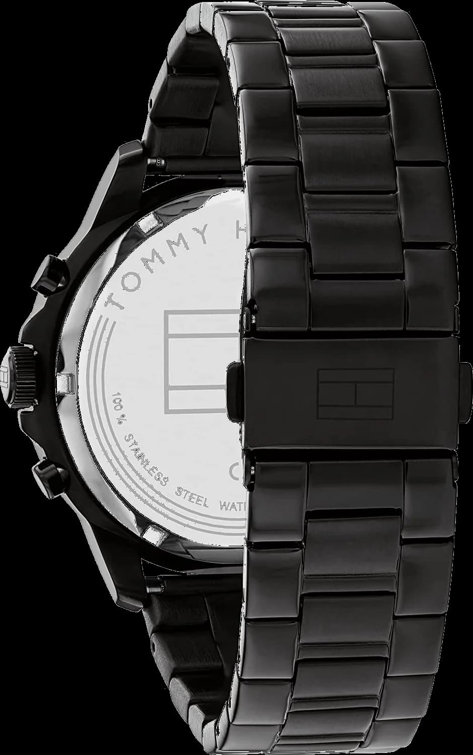 Montre Homme Tommy Hilfiger 1710478 Henry Cadran Squelette et Cuir Noir vue 3