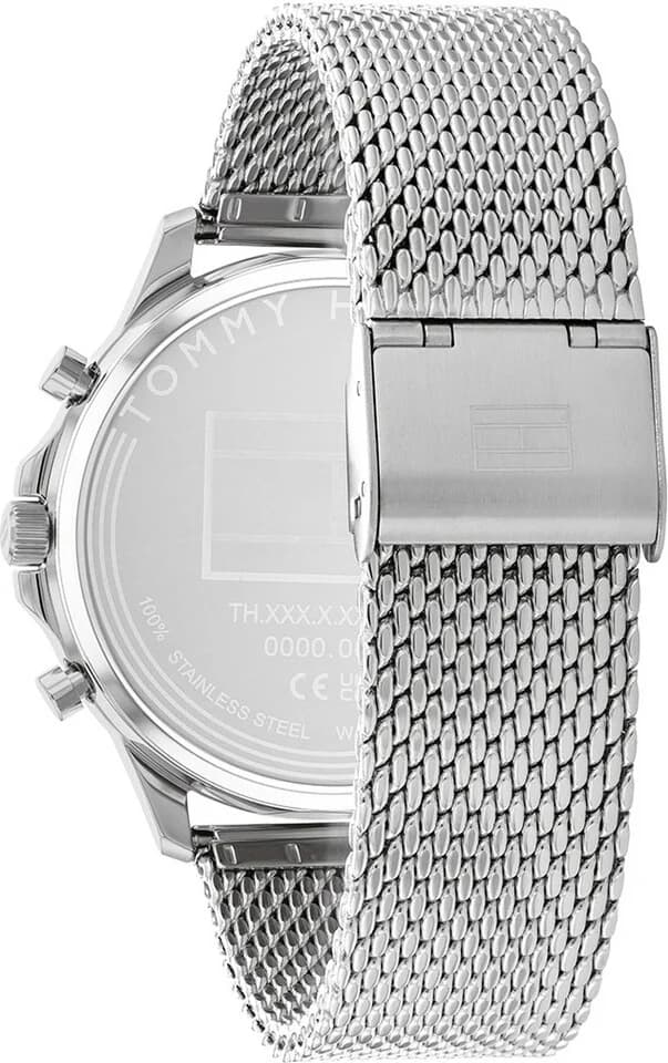 Montre Tommy Hilfiger 1710499 Ryder Cadran Vert et Bracelet Maille Milanaise vue 3