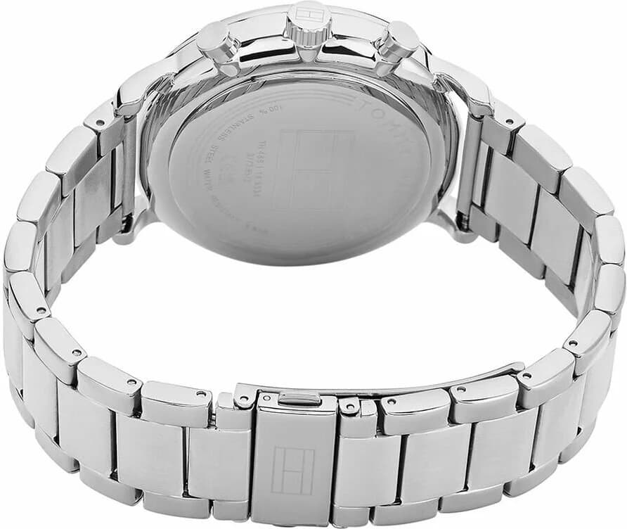 Montre Tommy Hilfiger 1710569 Legend en Acier Argenté et Cadran Bleu Squelette vue 4