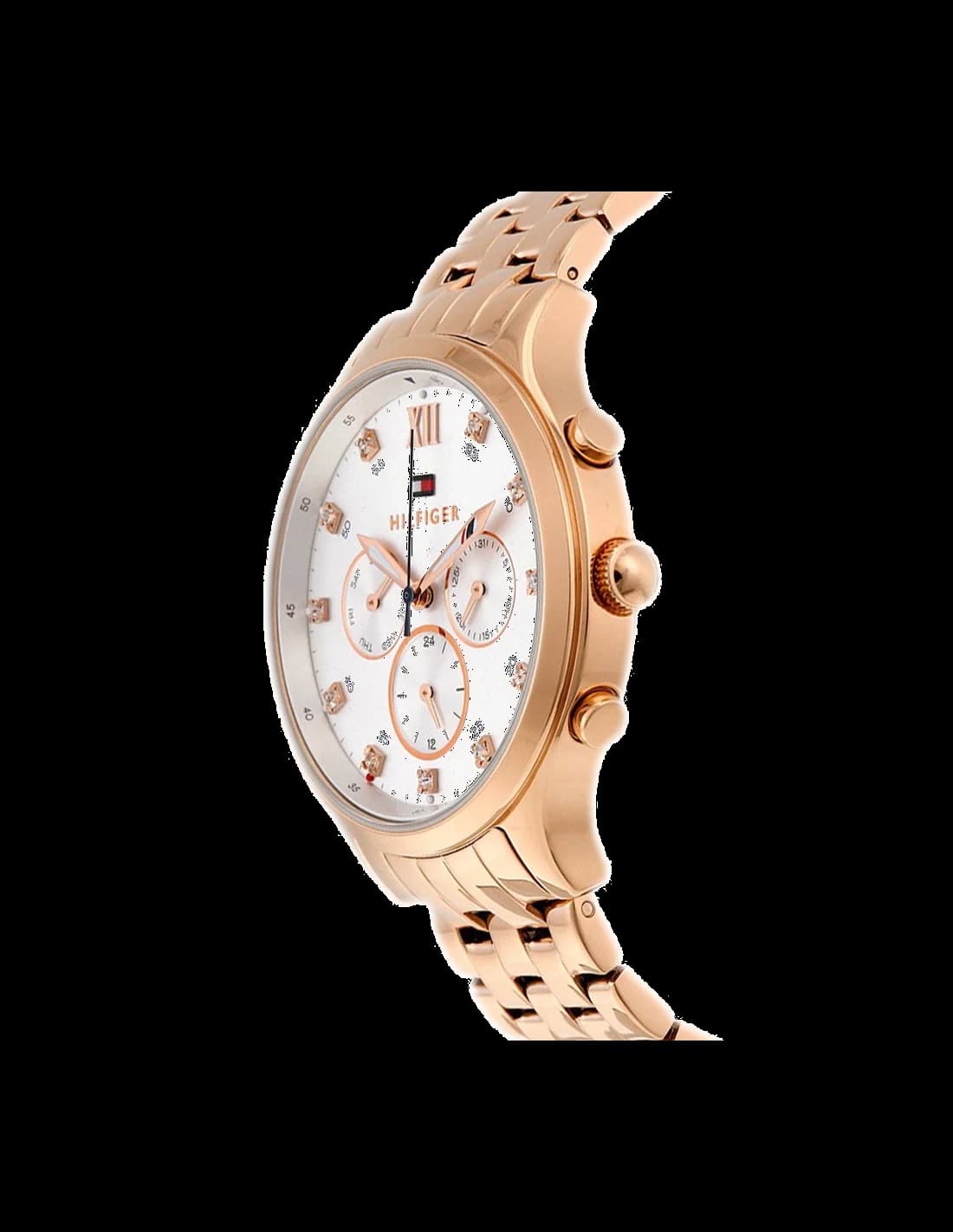 Montre Tommy Hilfiger Amelia 1781611 en acier or rose vue 2