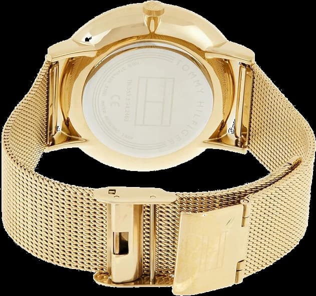 Montre Femme Tommy Hilfiger 1781943 Jenna maille milanaise dorée vue 3