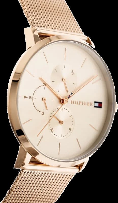 Montre Tommy Hilfiger 1781944 Jenna en maille milanaise or rose vue 2