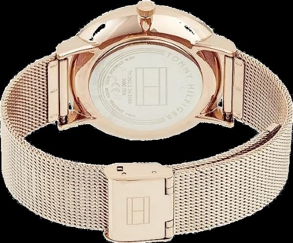 Montre Tommy Hilfiger 1781944 Jenna en maille milanaise or rose vue 3