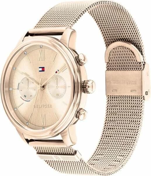 Montre Tommy Hilfiger 1782303 en maille milanaise or rose vue 2