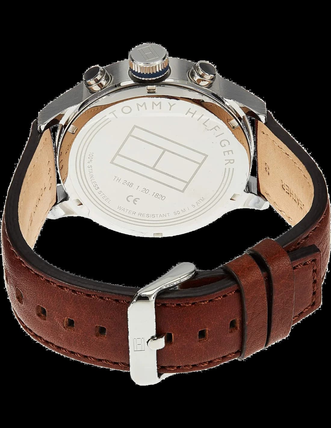 Montre Homme Tommy Hilfiger 1791137 Marron au bracelet texturé vue 2