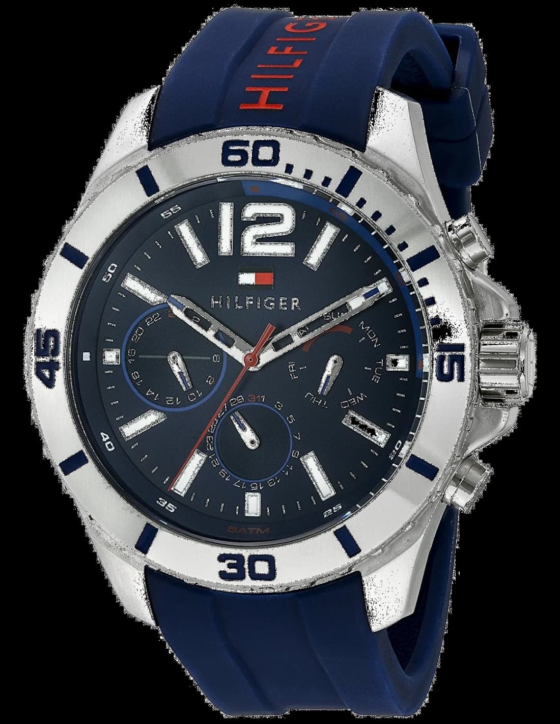 Montre Homme Tommy Hilfiger 1791142 Bracelet Silicone Bleu