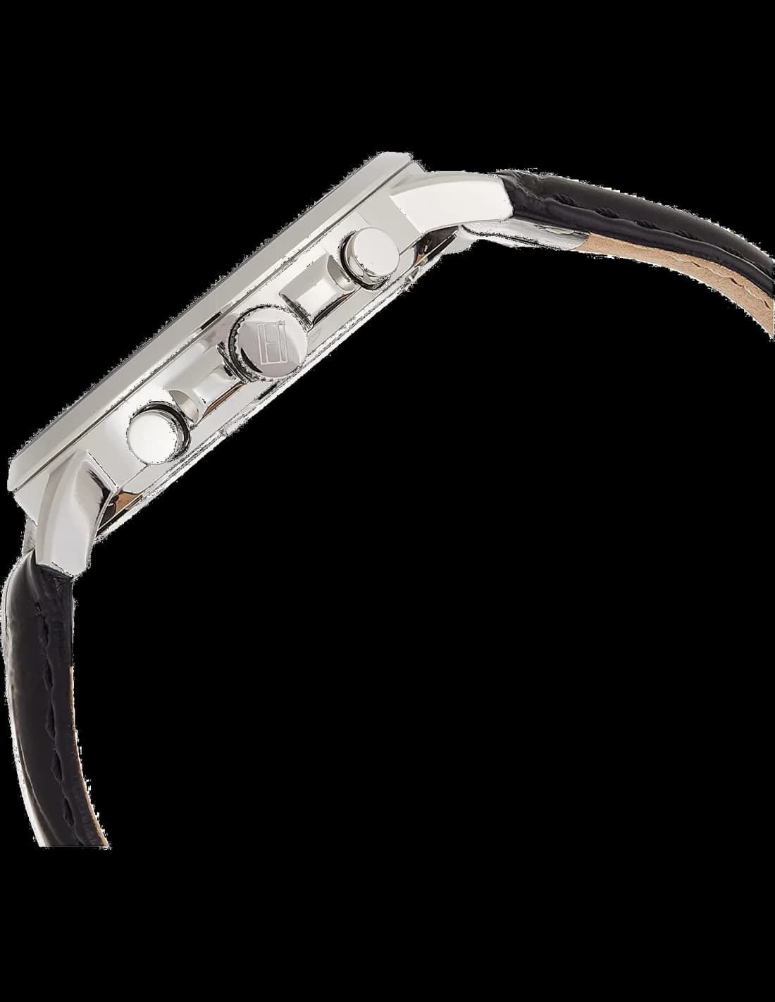 Montre Homme Tommy Hilfiger 1791289 Keagan Chronographe Cuir Noir vue 3