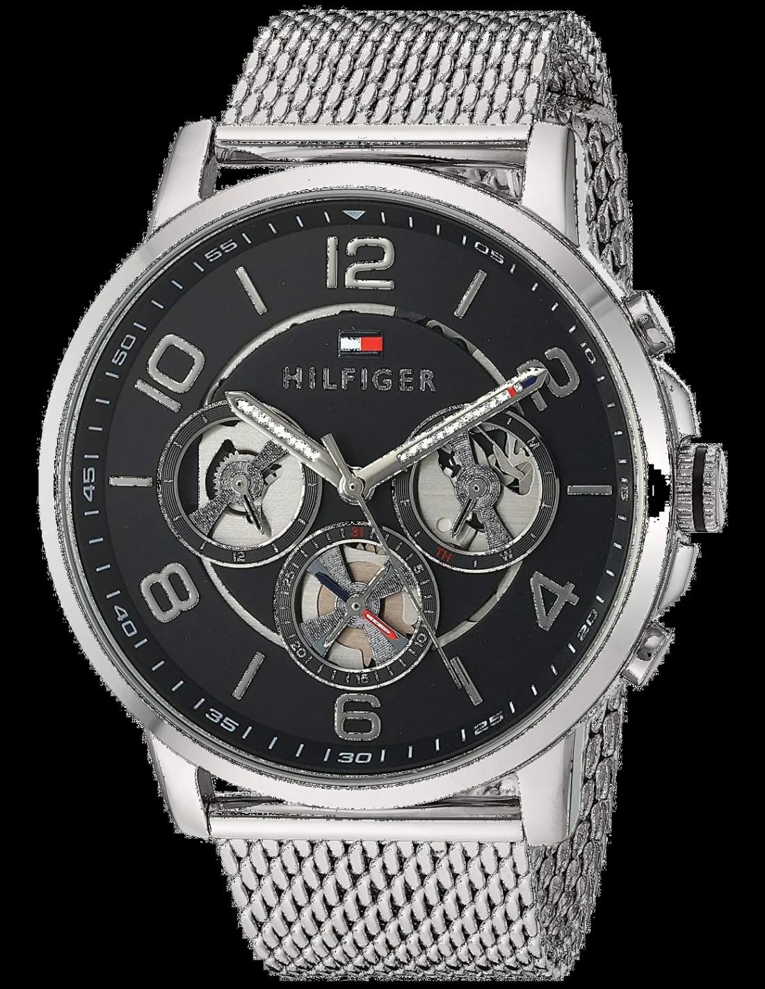 Montre Tommy Hilfiger 1791292 en Acier Poli et Cadran Bleu Marine