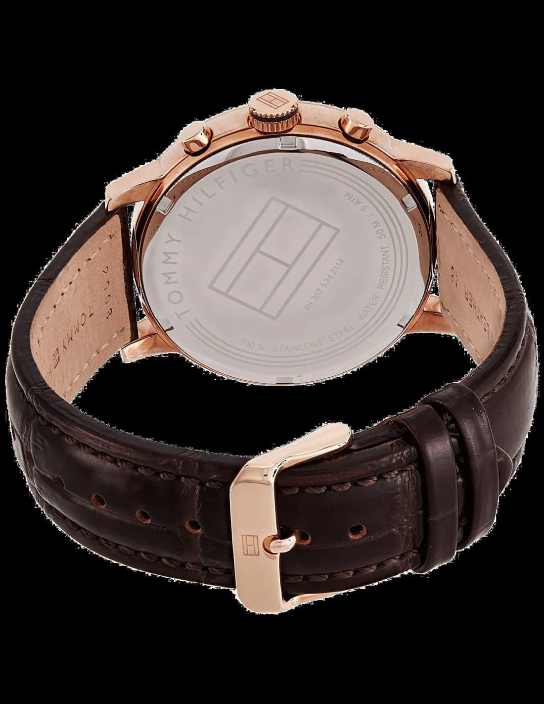 Montre Homme Tommy Hilfiger 1791308 Alden Marron avec Bracelet Cuir vue 3