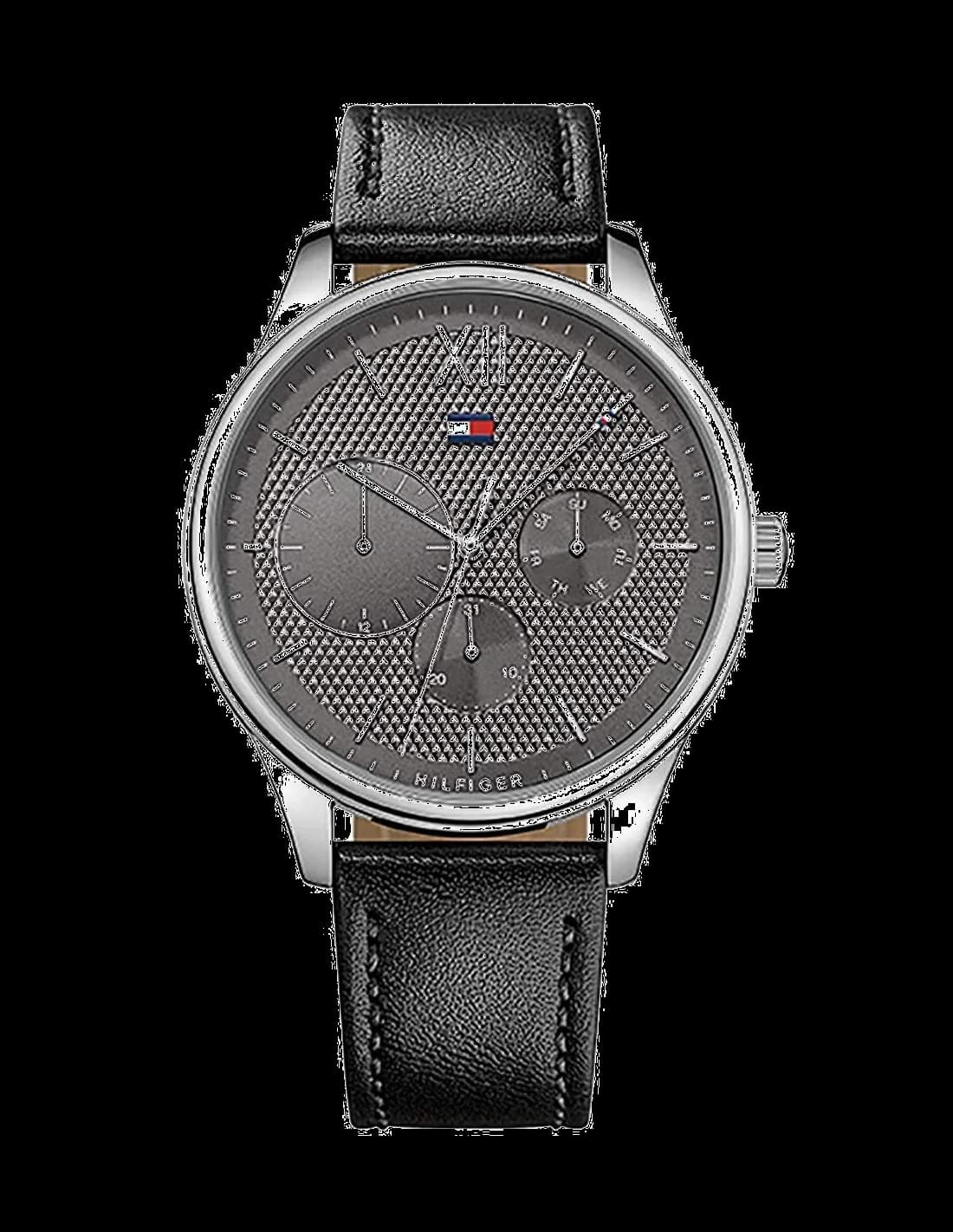 Montre Tommy Hilfiger 1791417 Damon Bracelet Cuir Noir