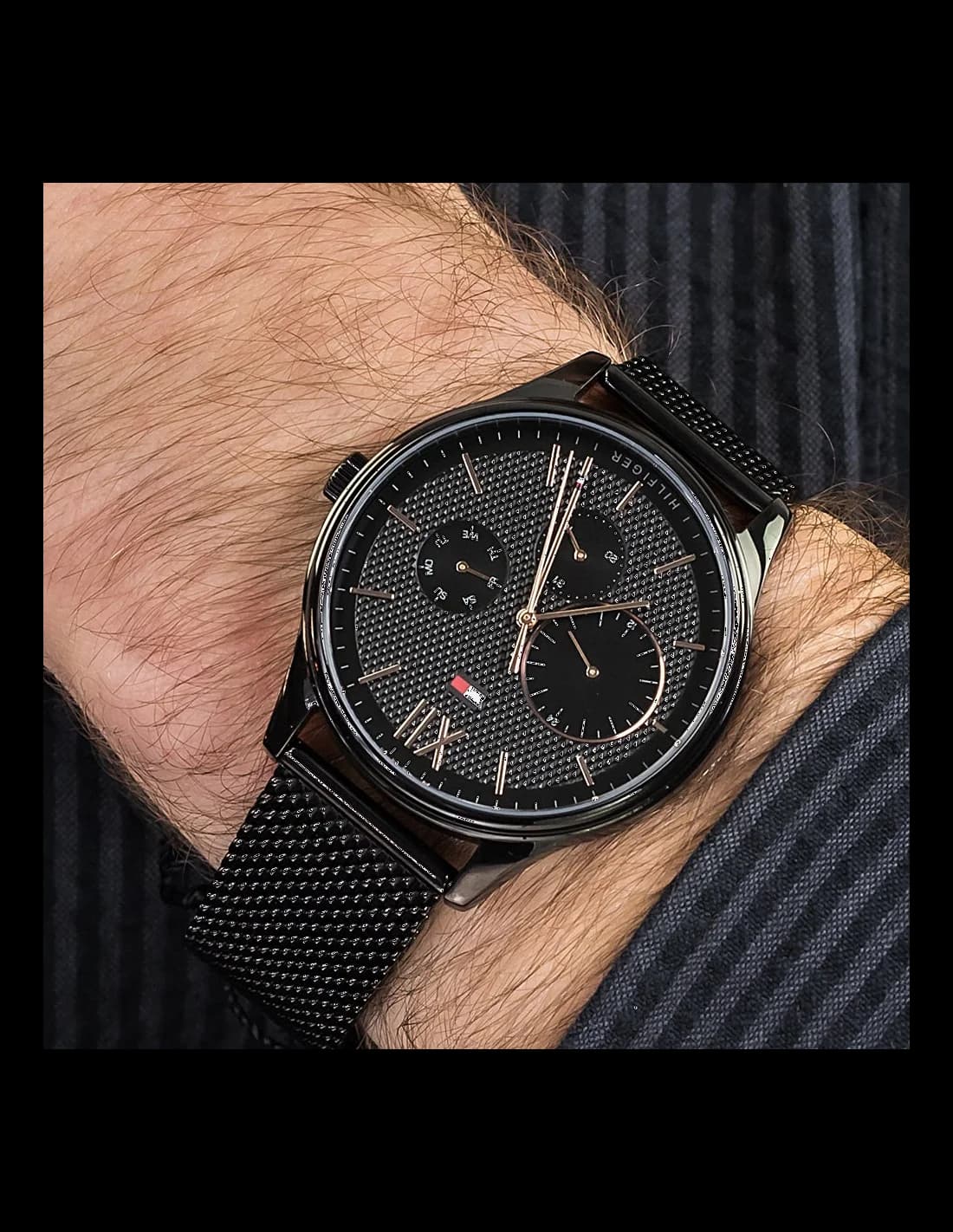 Montre Tommy Hilfiger 1791420 Damon Bracelet Maille Milanaise vue 3