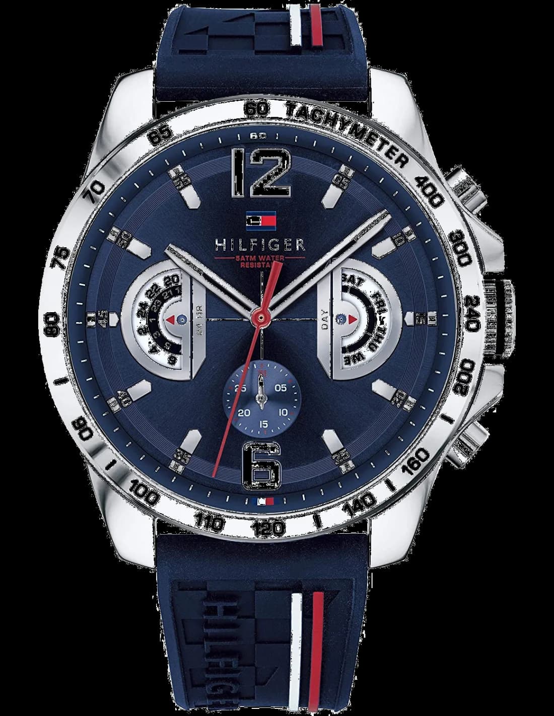Montre Tommy Hilfiger 1791476 Decker Chronographe Silicone Bleu