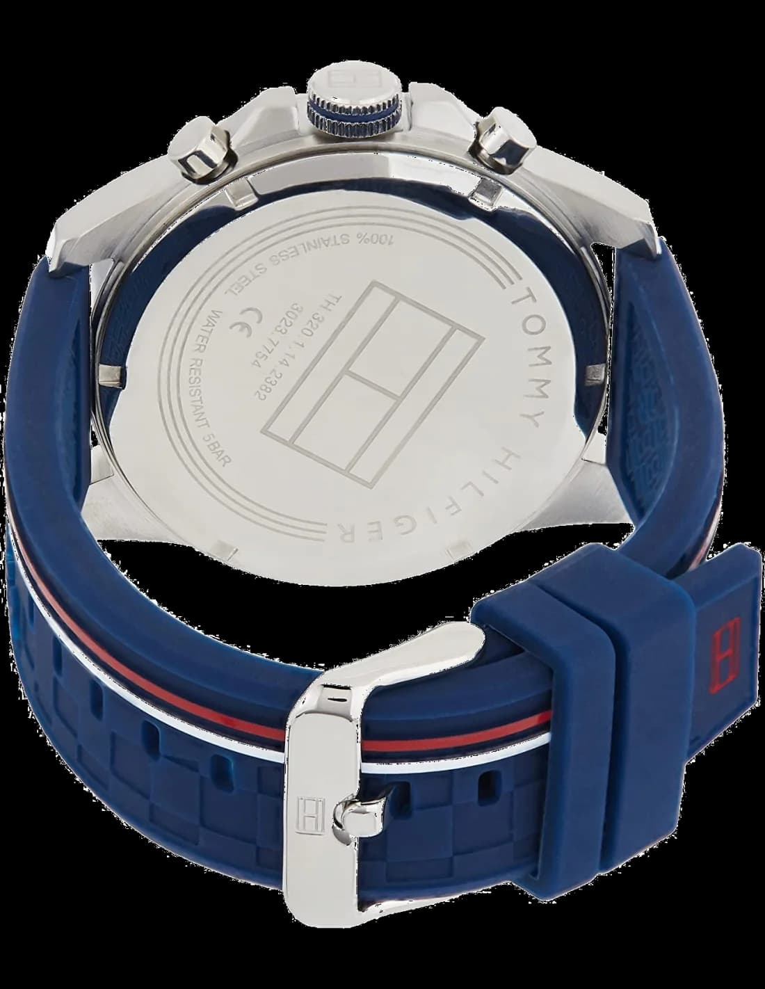 Montre Tommy Hilfiger 1791476 Decker Chronographe Silicone Bleu vue 3