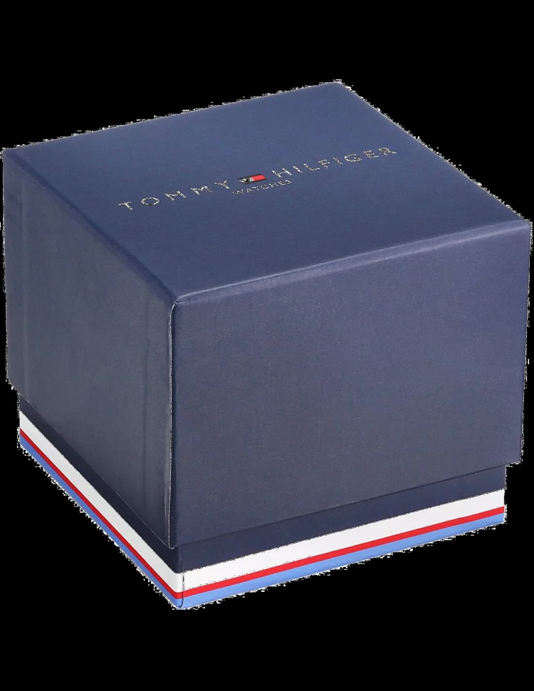 Montre Tommy Hilfiger 1791563 Cadran Bleu Soleillé et Bracelet Cuir Noir vue 3