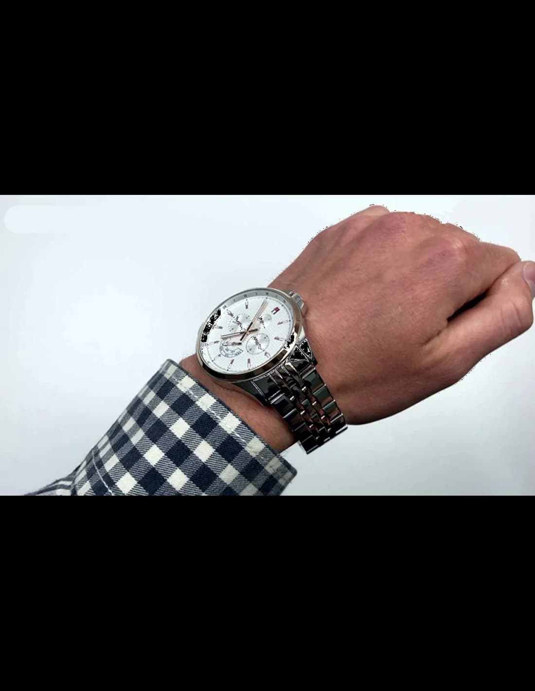 Montre Tommy Hilfiger 1791617 Shawn en Acier Gris Anthracite vue 3