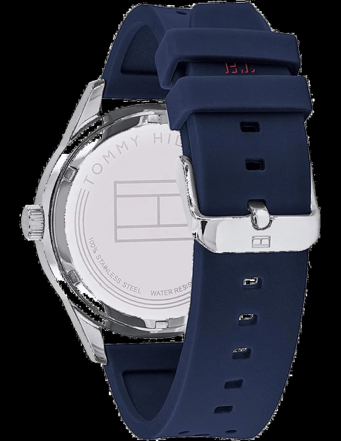 Montre Tommy Hilfiger 1791635 Austin Cadran Bleu et Bracelet Cuir Brun vue 2