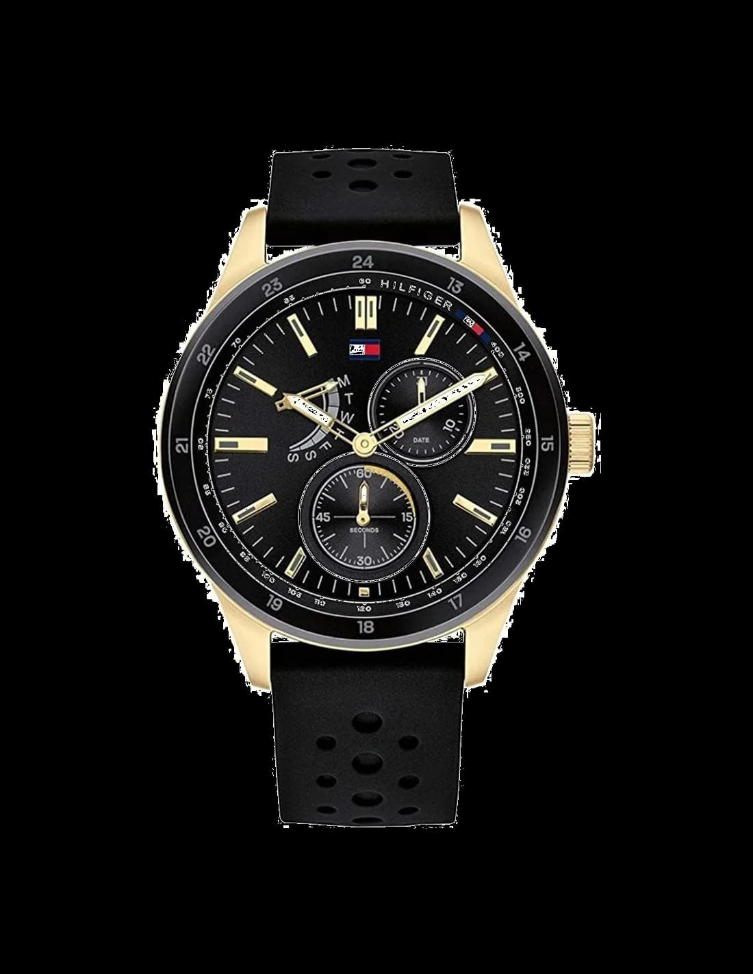 Montre Homme Tommy Hilfiger Riley 1791636 avec Bracelet en Métal et Cadran Multifonction