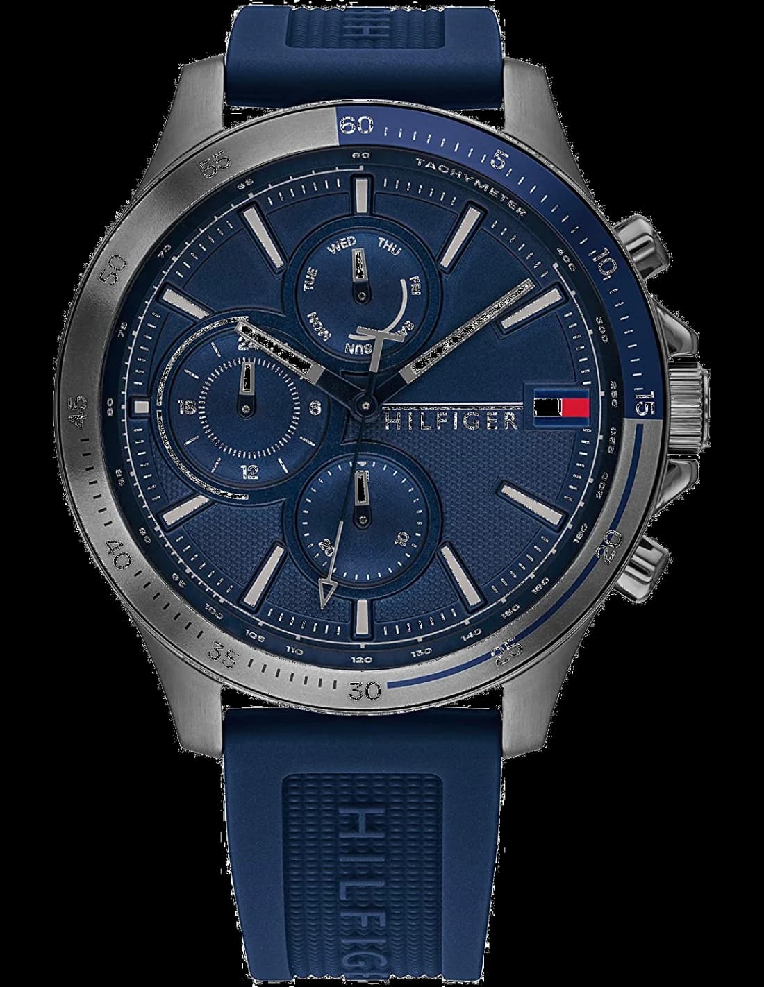 Montre Tommy Hilfiger 1791721 en Acier Doré et Silicone Bleu