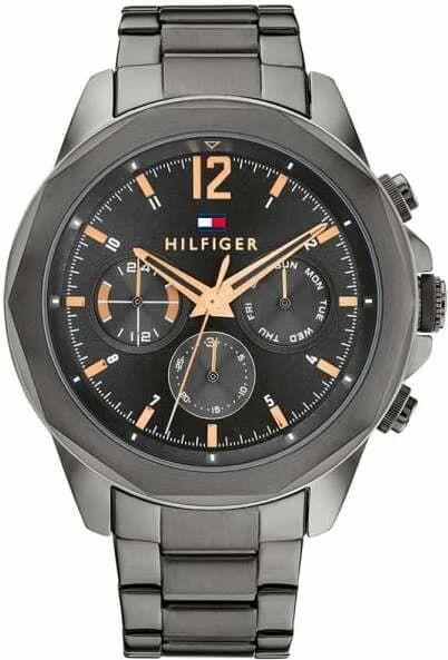 Montre Tommy Hilfiger Lars 1792061 en acier gris avec cadran texturé