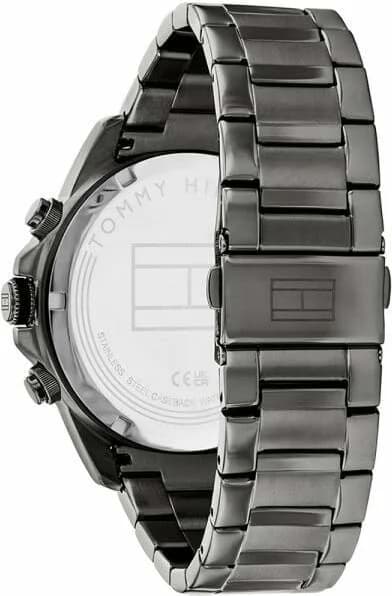 Montre Tommy Hilfiger Lars 1792061 en acier gris avec cadran texturé vue 3