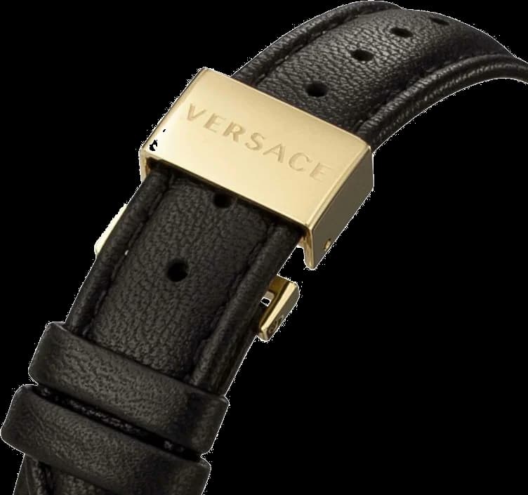 Montre Versace VECQ00118 Palazzo Empire Swiss Made bracelet en cuir noir vue 3