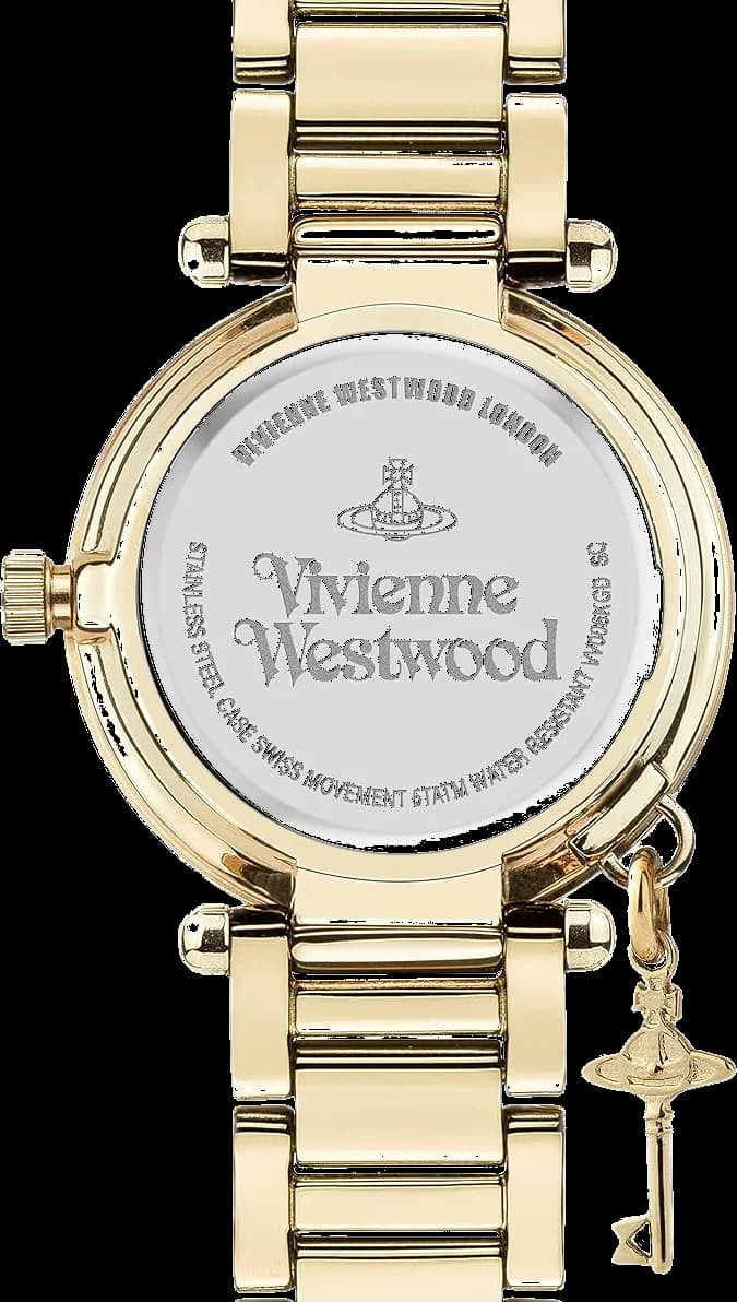 Montre Femme Vivienne Westwood Kensington VV006KGD Cadran champagne bracelet acier inoxydable vue 3