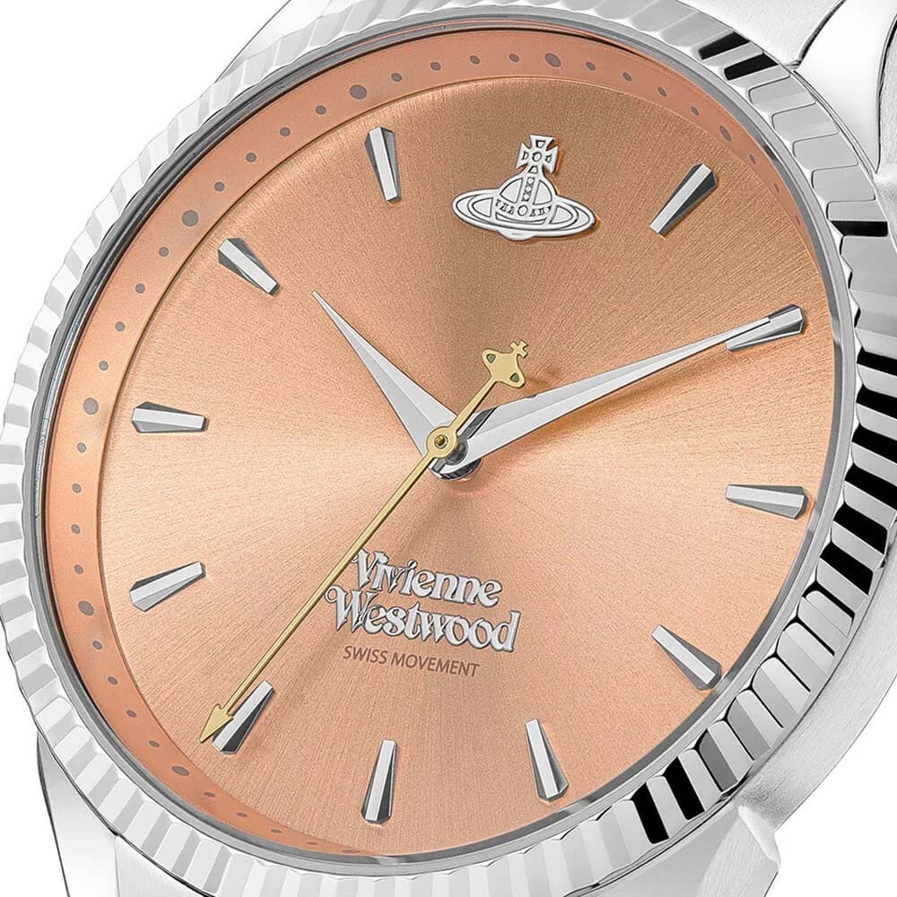 Montre Vivienne Westwood VV240PHSL en Acier Argenté avec Cadran Orange vue 3