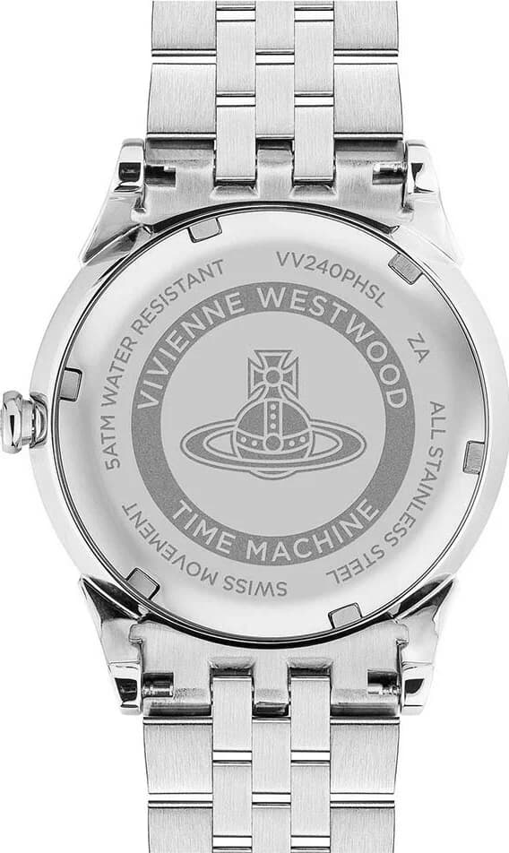 Montre Vivienne Westwood VV240PHSL en Acier Argenté avec Cadran Orange vue 4