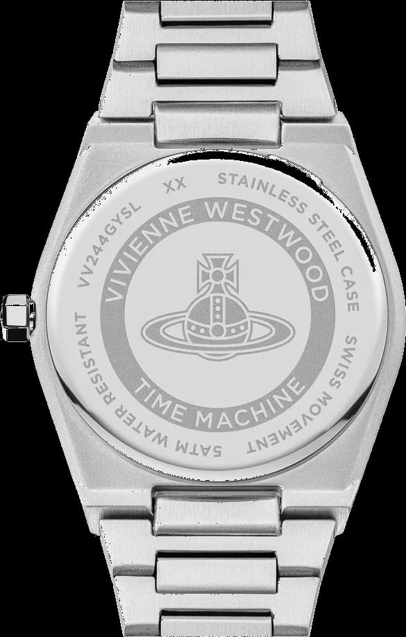 Montre Femme Vivienne Westwood Charterhouse VV244GYSL bracelet argenté en acier cadran gris vue 4