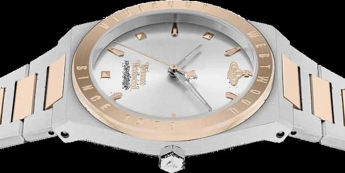Montre Femme Vivienne Westwood Charterhouse VV244SLSR bracelet bicolore en acier cadran argenté vue 5