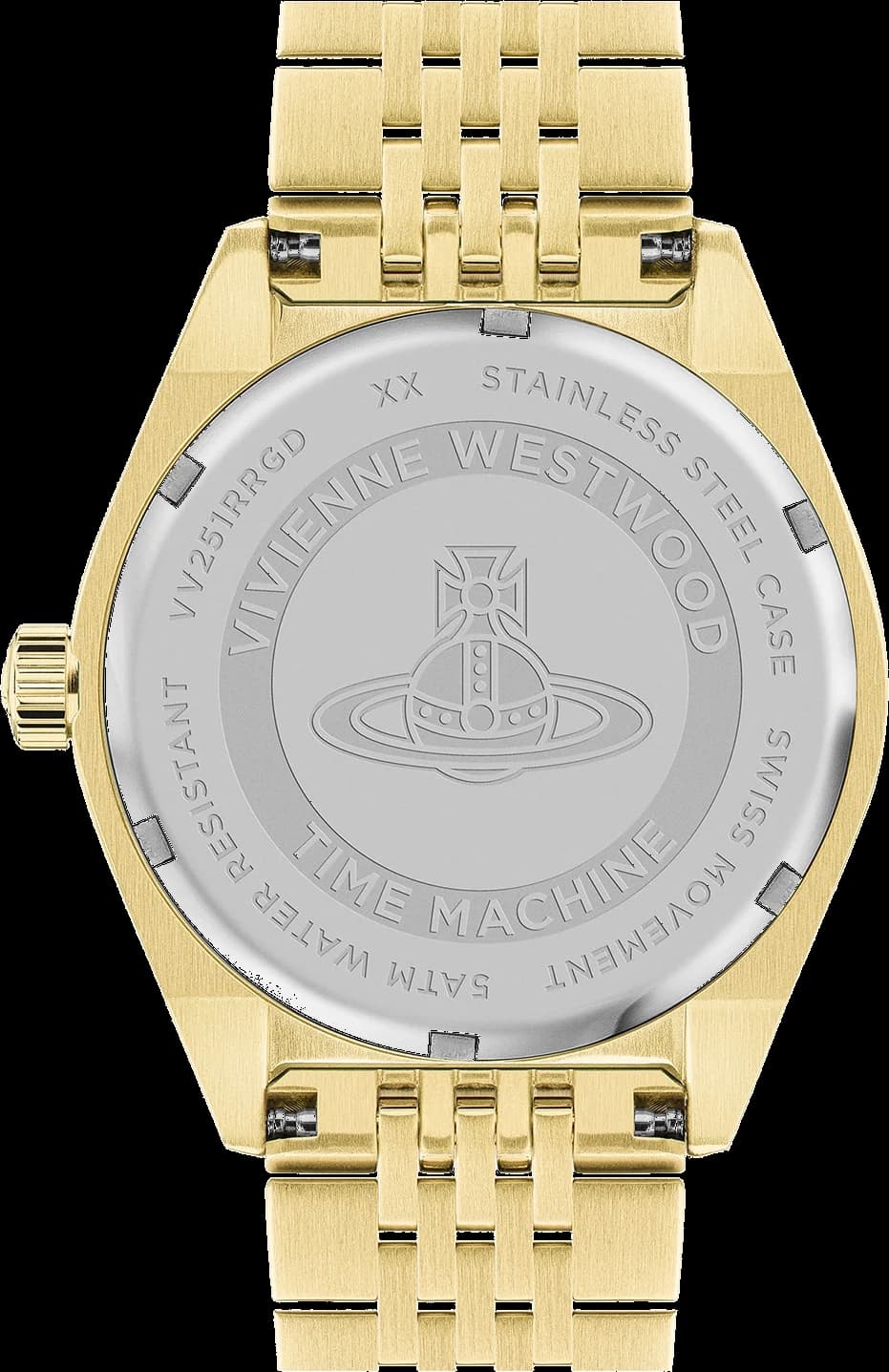 Montre Vivienne Westwood VV251RRGD Lady Sydenham Acier Doré et Cadran Fuchsia vue 3