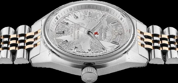 Montre Femme Vivienne Westwood Lady Sydenham VV251WSSR bracelet bicolore en acier cadran argenté vue 5