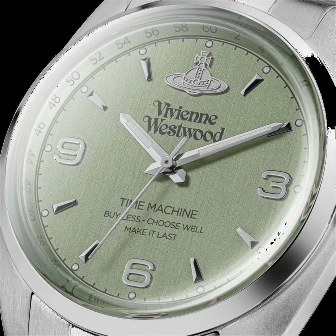 Montre Vivienne Westwood VV274GRSL Pennington en Acier Argenté et Cadran Vert Profond vue 3