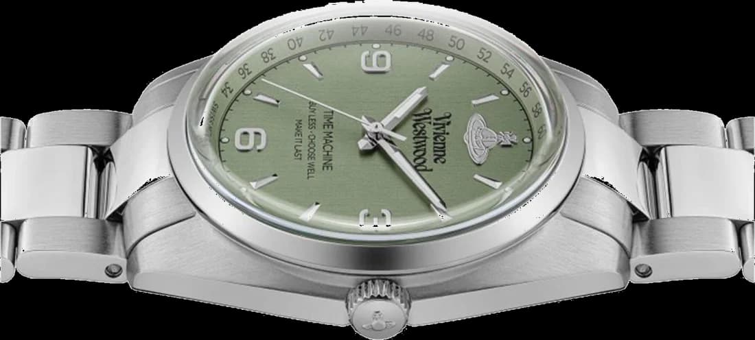 Montre Vivienne Westwood VV274GRSL Pennington en Acier Argenté et Cadran Vert Profond vue 4