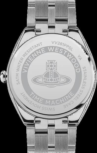 Montre Femme Vivienne Westwood The Mews VV281PPSL bracelet argent en acier cadran violet vue 3