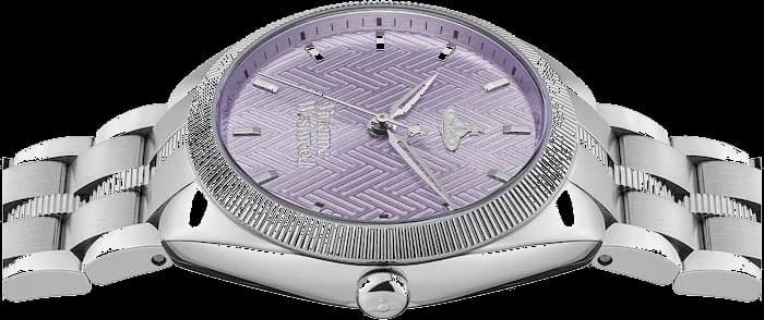 Montre Femme Vivienne Westwood The Mews VV281PPSL bracelet argent en acier cadran violet vue 5