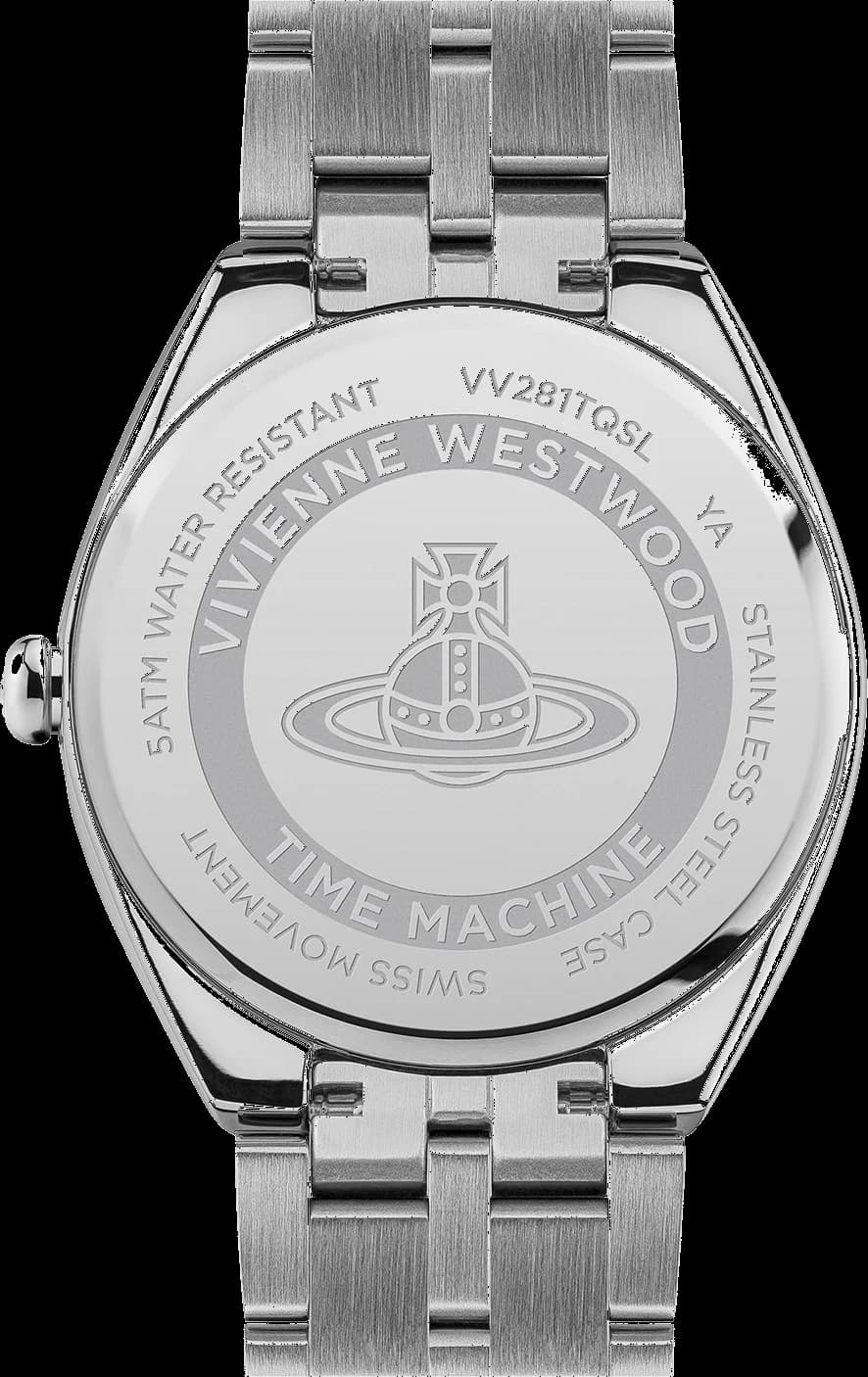 Montre Femme Vivienne Westwood The Mews VV281TQSL bracelet argent en acier cadran turquoise vue 3