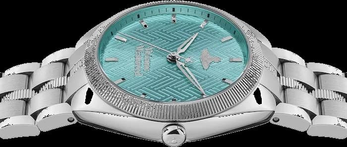 Montre Femme Vivienne Westwood The Mews VV281TQSL bracelet argent en acier cadran turquoise vue 5