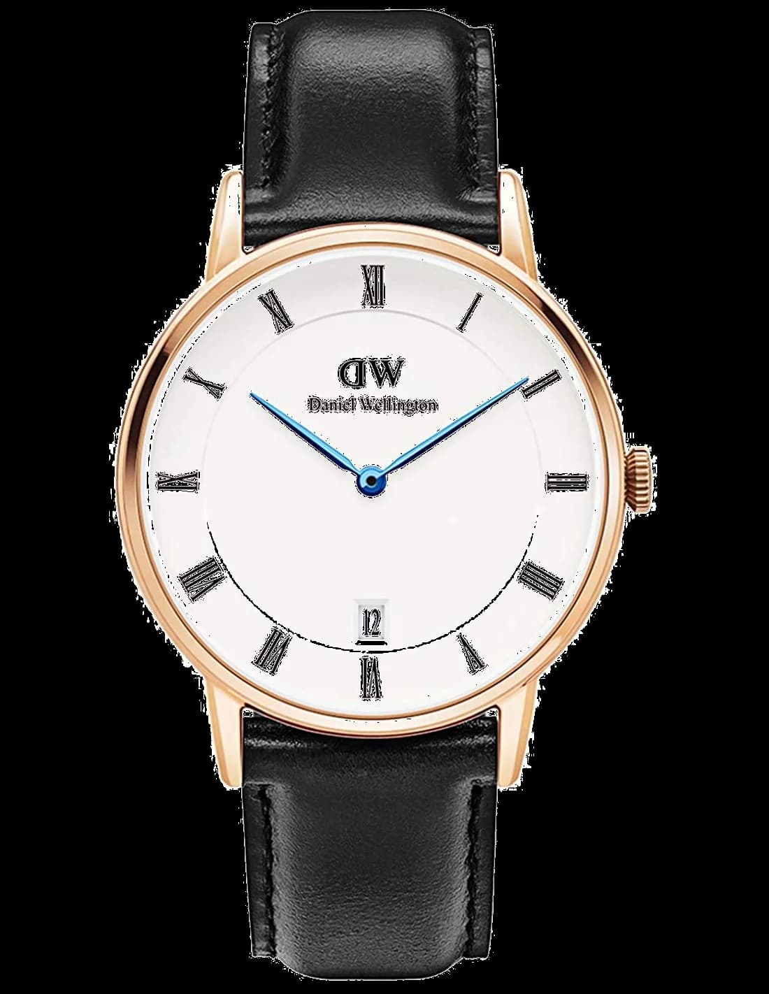 Montre Daniel Wellington DW00100092 Dapper 34mm Bracelet Cuir Noir