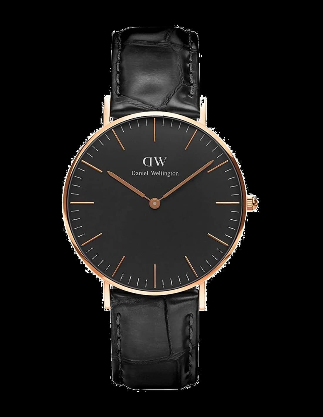 Montre Daniel Wellington Classic Black Reading DW00100141 bracelet cuir noir