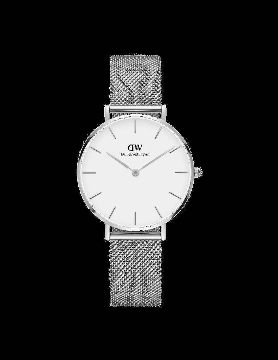 Montre Daniel Wellington Petite Sterling DW00100164 Maille Milanaise Argenté