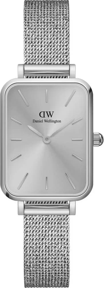 Montre Daniel Wellington DW00100486 Quadro Pressed Unitone Argentée en Acier